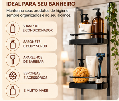 Suporte Organizador para Box 3 Andares Sem Furo