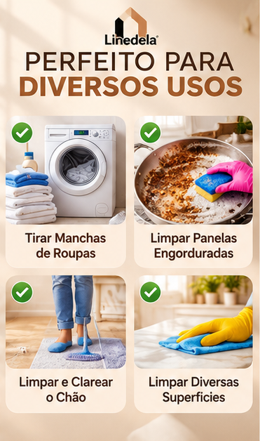 Percarbonato de Sódio Calisul – Alvejante Sem Cloro Tira Manchas Multiuso