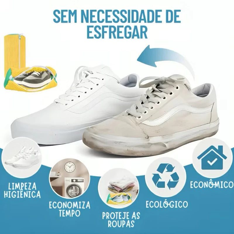 Saco Protetor para Lavar Tênis na Máquina – Anti-Deformação e Proteção para Calçados