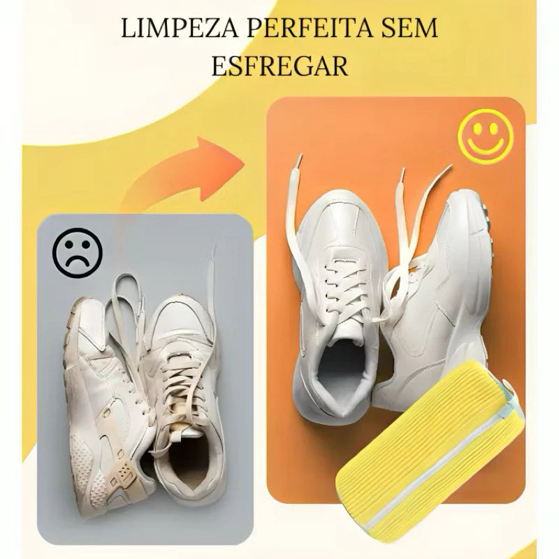 Saco Protetor para Lavar Tênis na Máquina – Anti-Deformação e Proteção para Calçados